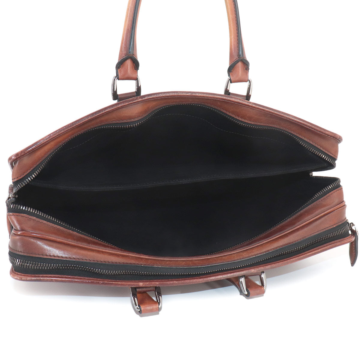 Deux Jours Briefcase Business Shoulder Bag Venezia Leather