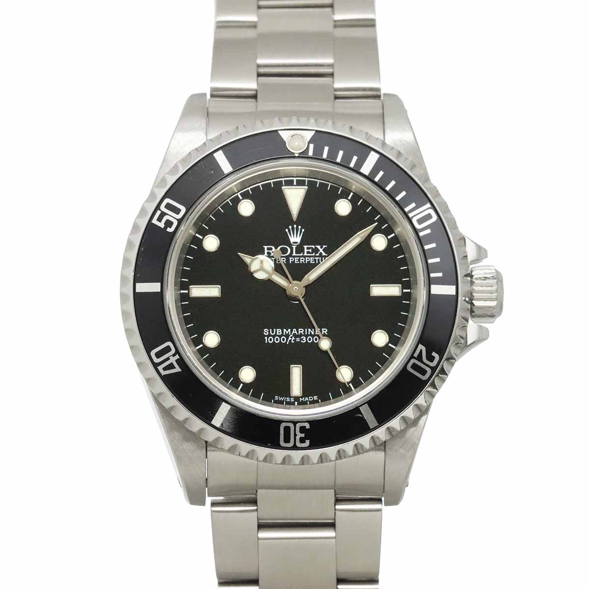 Submariner No Date 14060M Serial Y Black Dial Mens Watch