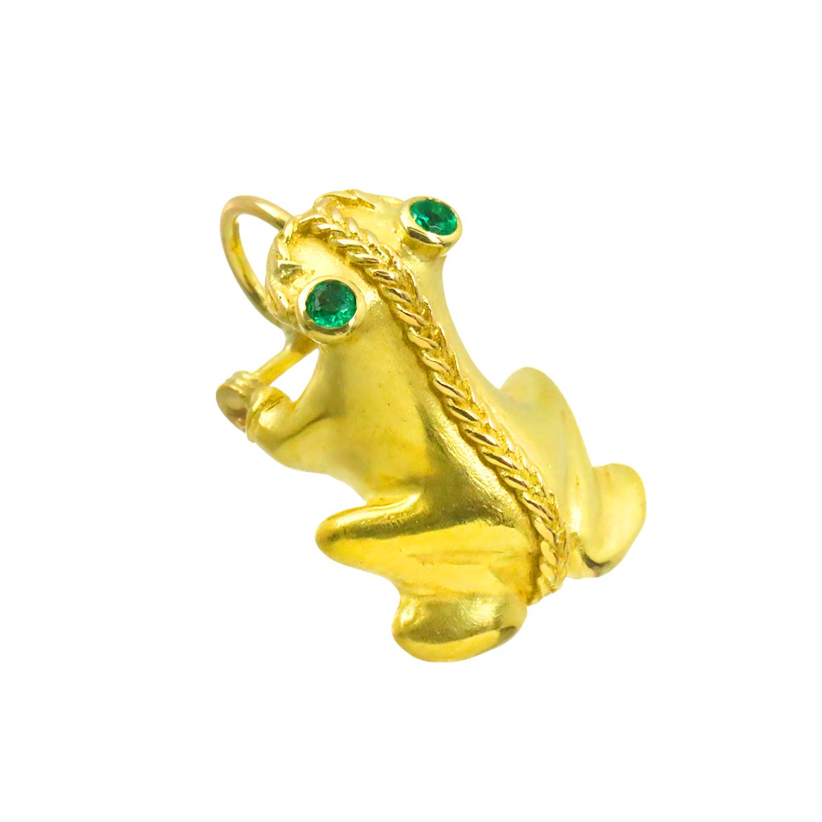 Emerald Pendant 18K YG Yellow Gold 750