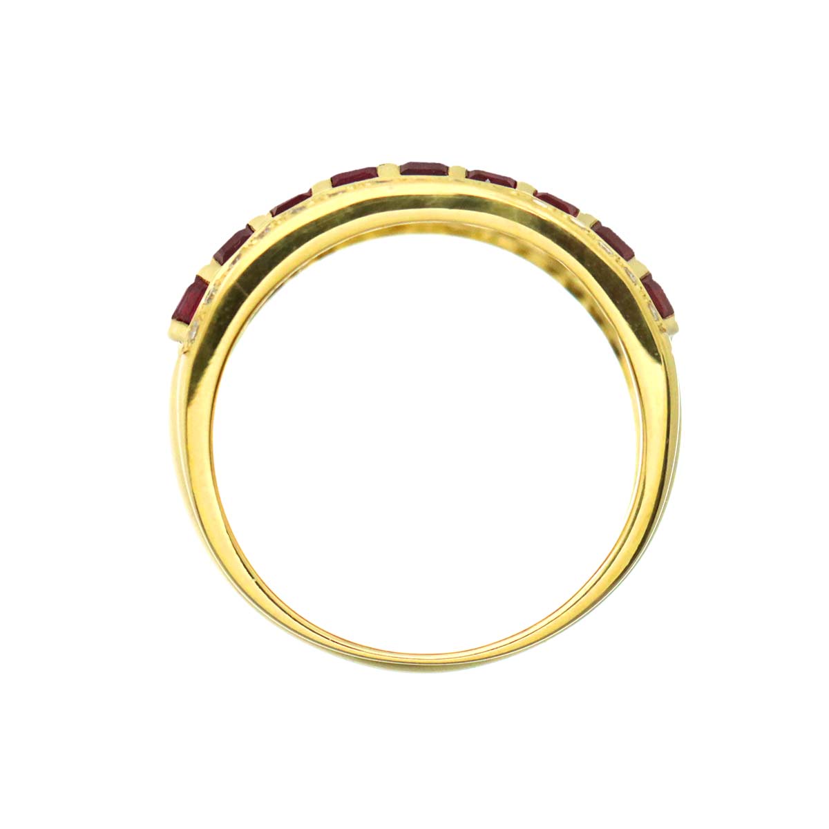 Ruby 2.79ct Diamond 0.186ct Ring 18K YG size6(US)