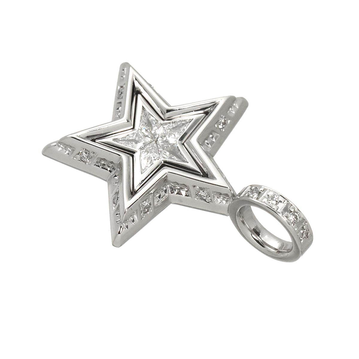 SJX Diamond 0.26ct Pendant Top 18K WG 750