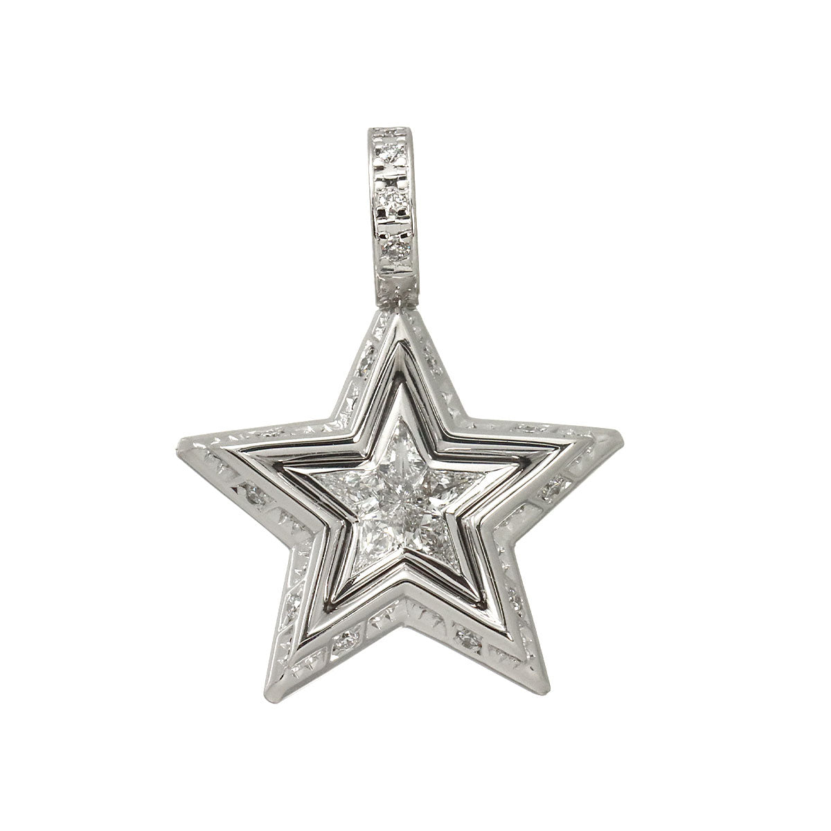SJX Diamond 0.26ct Pendant Top 18K WG 750