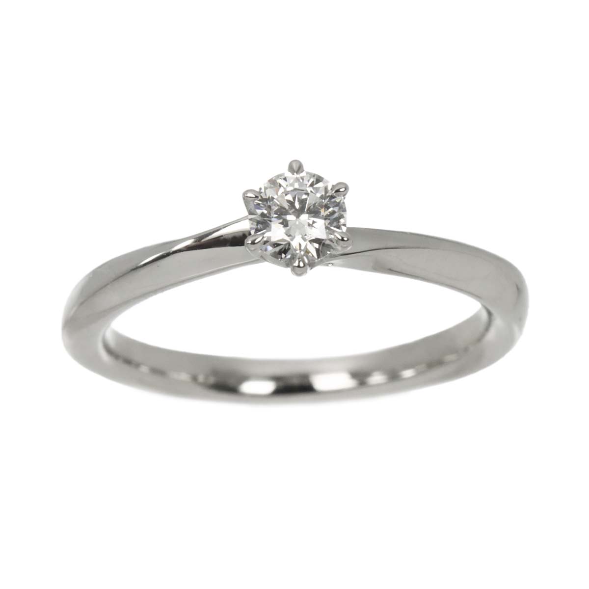 4C Diamond 0.212ct F/VS2/3EX Ring PT Platinum Size4.5(US)