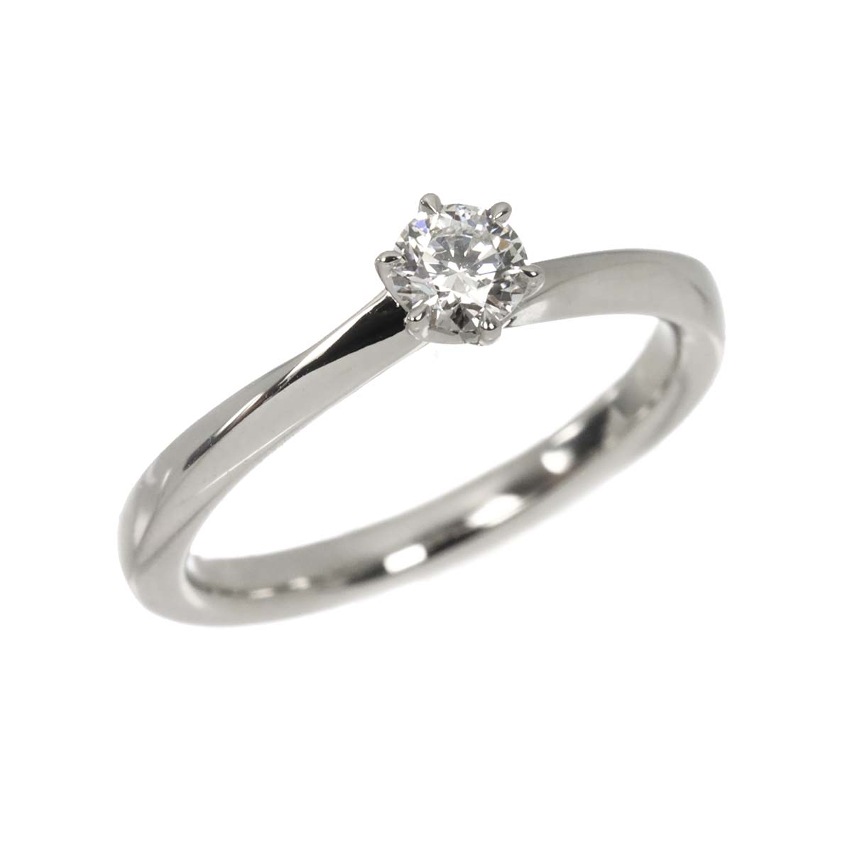 4C Diamond 0.212ct F/VS2/3EX Ring PT Platinum Size4.5(US)