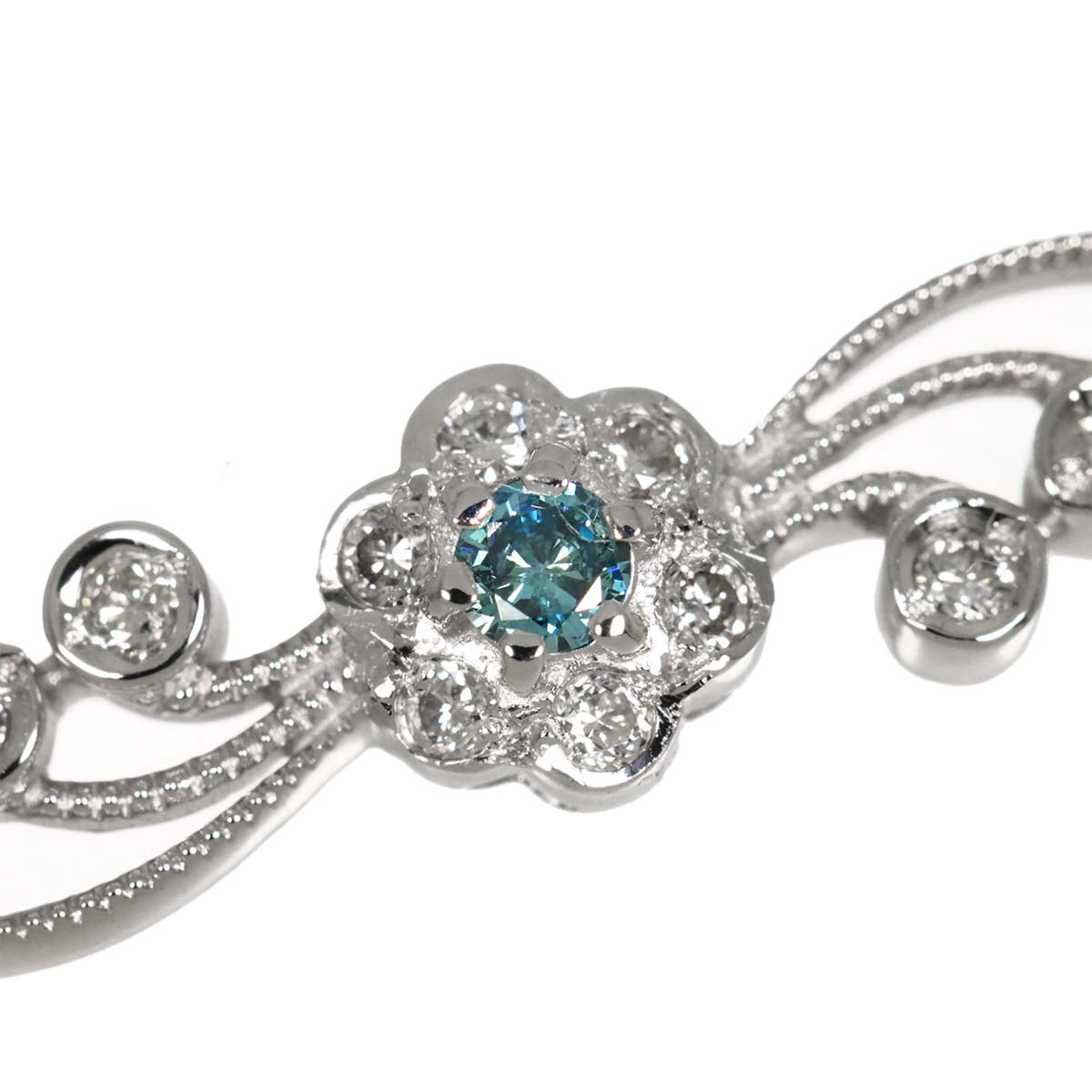 Diamond 0.16ct Bracelet 18K K18 WG White Gold 750