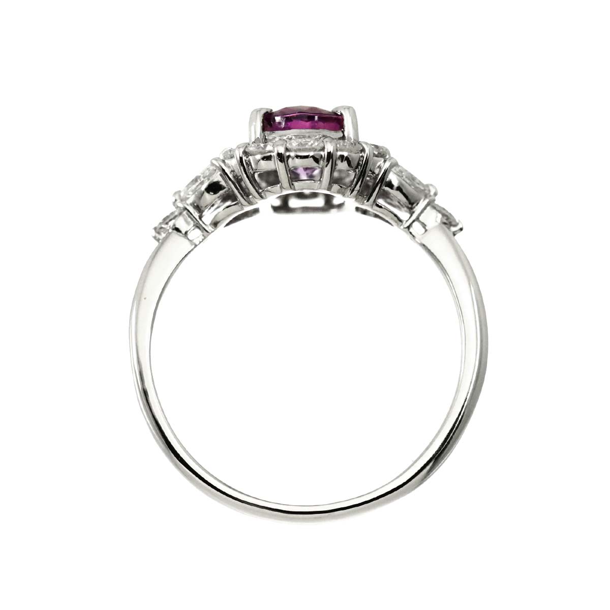 Sapphire 2.13ct Diamond 1.00ct Ring Pt Platinum size8.25-8.75(US)