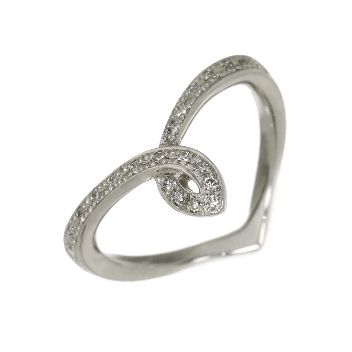 Diamond 0.15ct Ring Pt Platinum size5.5-5.75(US)
