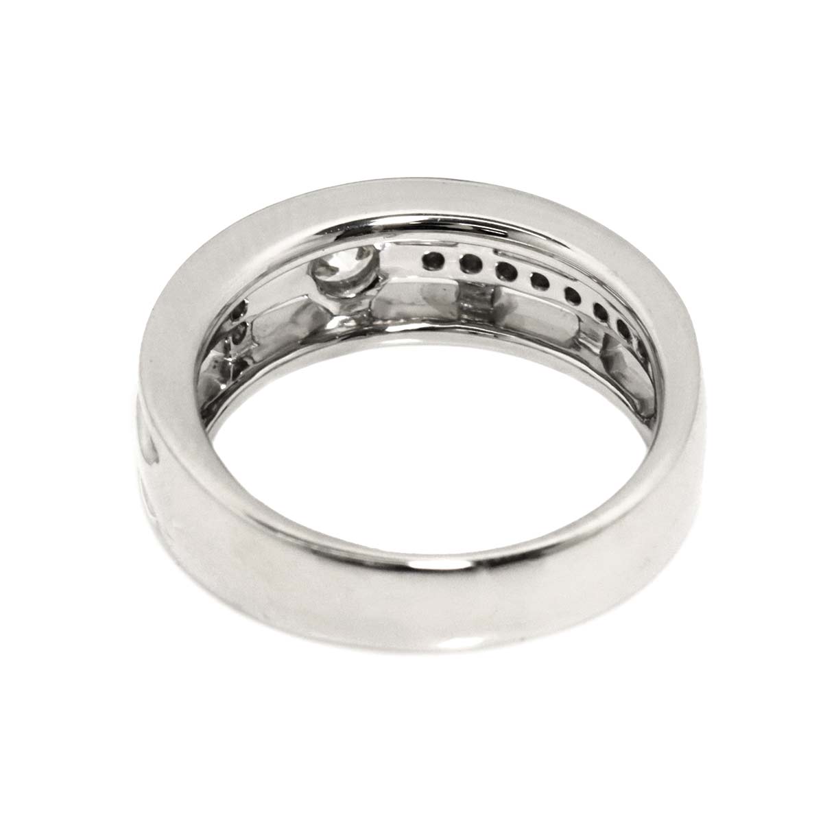 Diamond 0.23ct H/VVS2/EX 0.05ct Ring Pt Platinum size5.25(US)