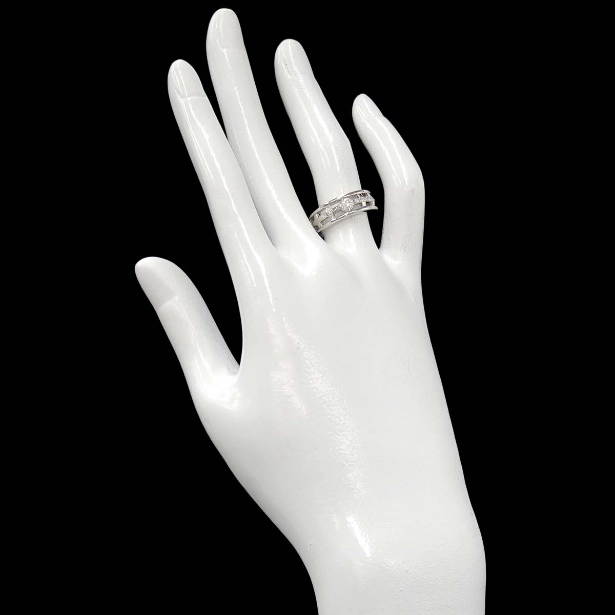 Diamond 0.23ct H/VVS2/EX 0.05ct Ring Pt Platinum size5.25(US)