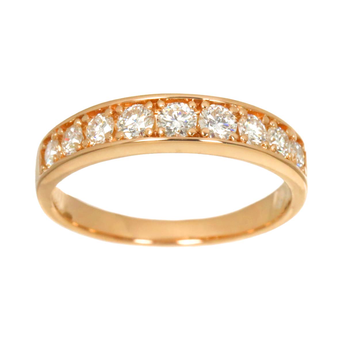 Diamond 0.519ct Ring 18K PG Pink Gold 750 Size5.5-5.75(US)