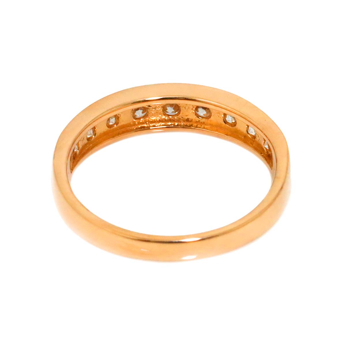 Diamond 0.519ct Ring 18K PG Pink Gold 750 Size5.5-5.75(US)