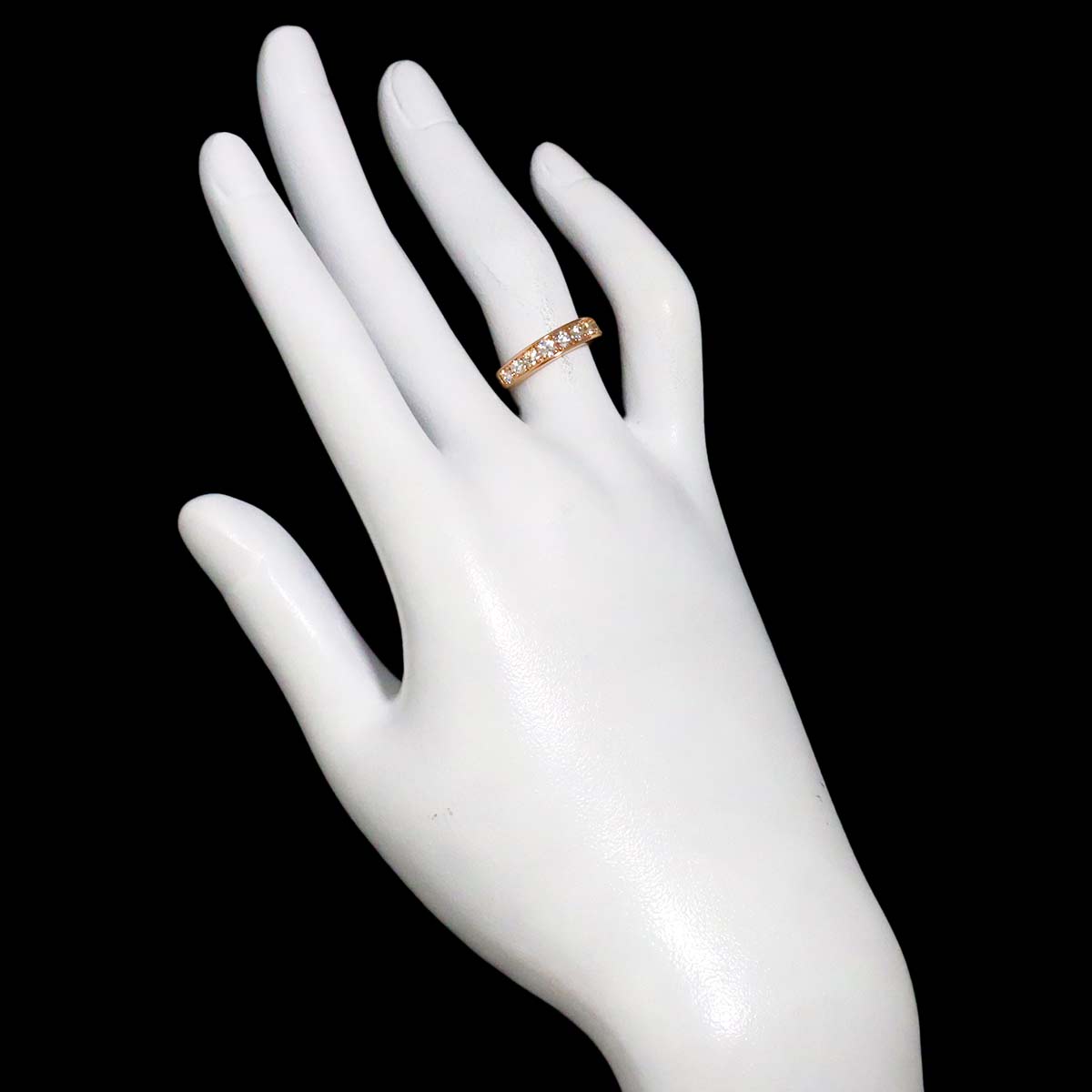 Diamond 0.519ct Ring 18K PG Pink Gold 750 Size5.5-5.75(US)