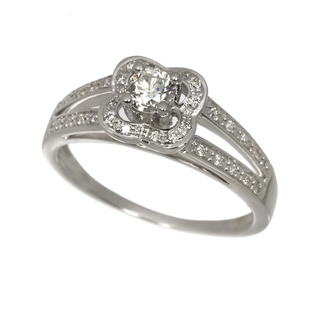 chance of Love Diamond Ring 18K WG 750 size4(US)