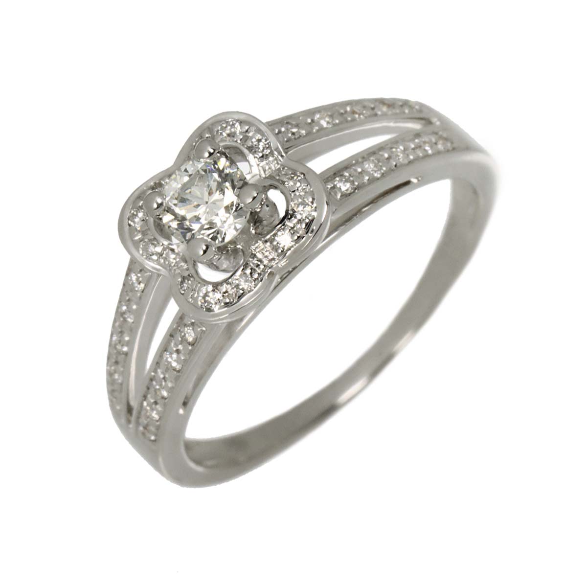 chance of Love Diamond Ring 18K WG 750 size4(US)
