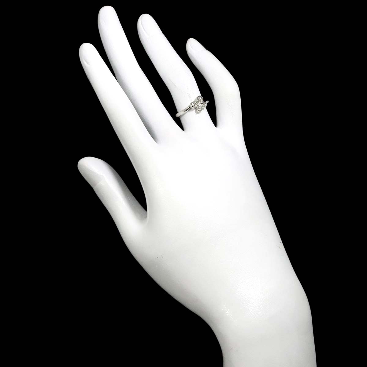 Diamond Ring Pt Platinum size4.75-5(US)