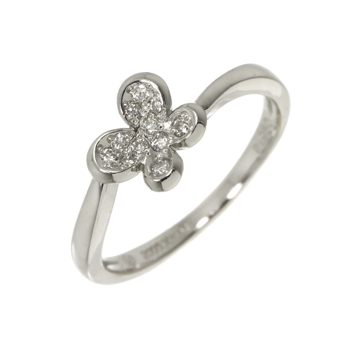 Diamond Ring Pt Platinum size4.75-5(US)