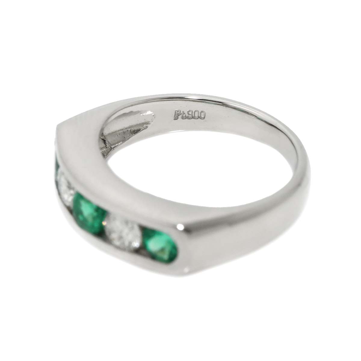 Emerald 0.59ct Diamond 0.37ct Ring Pt Platinum size4.75-5(US)