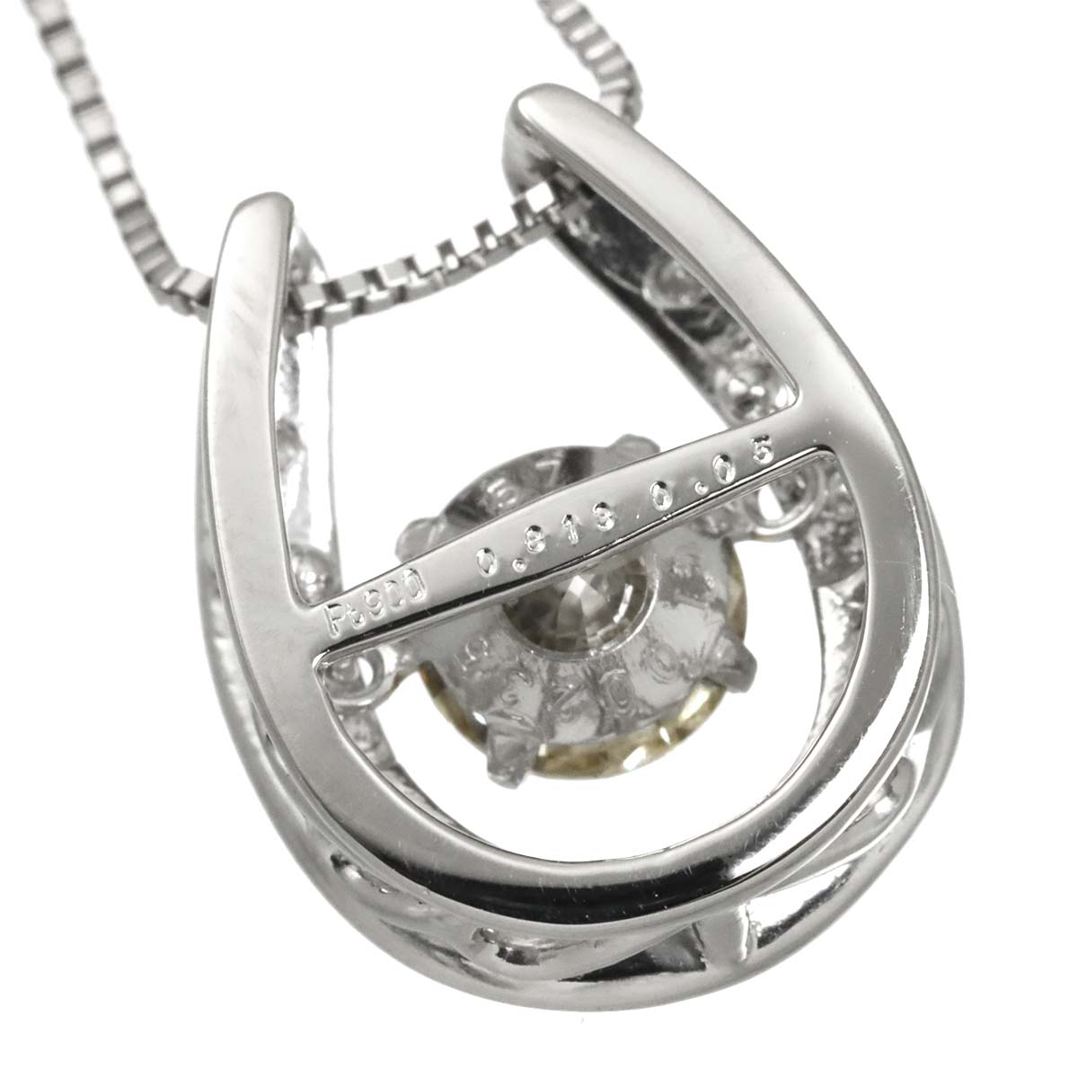 Diamond 0.813ct VLB/SI2 0.05ct Necklace Pt