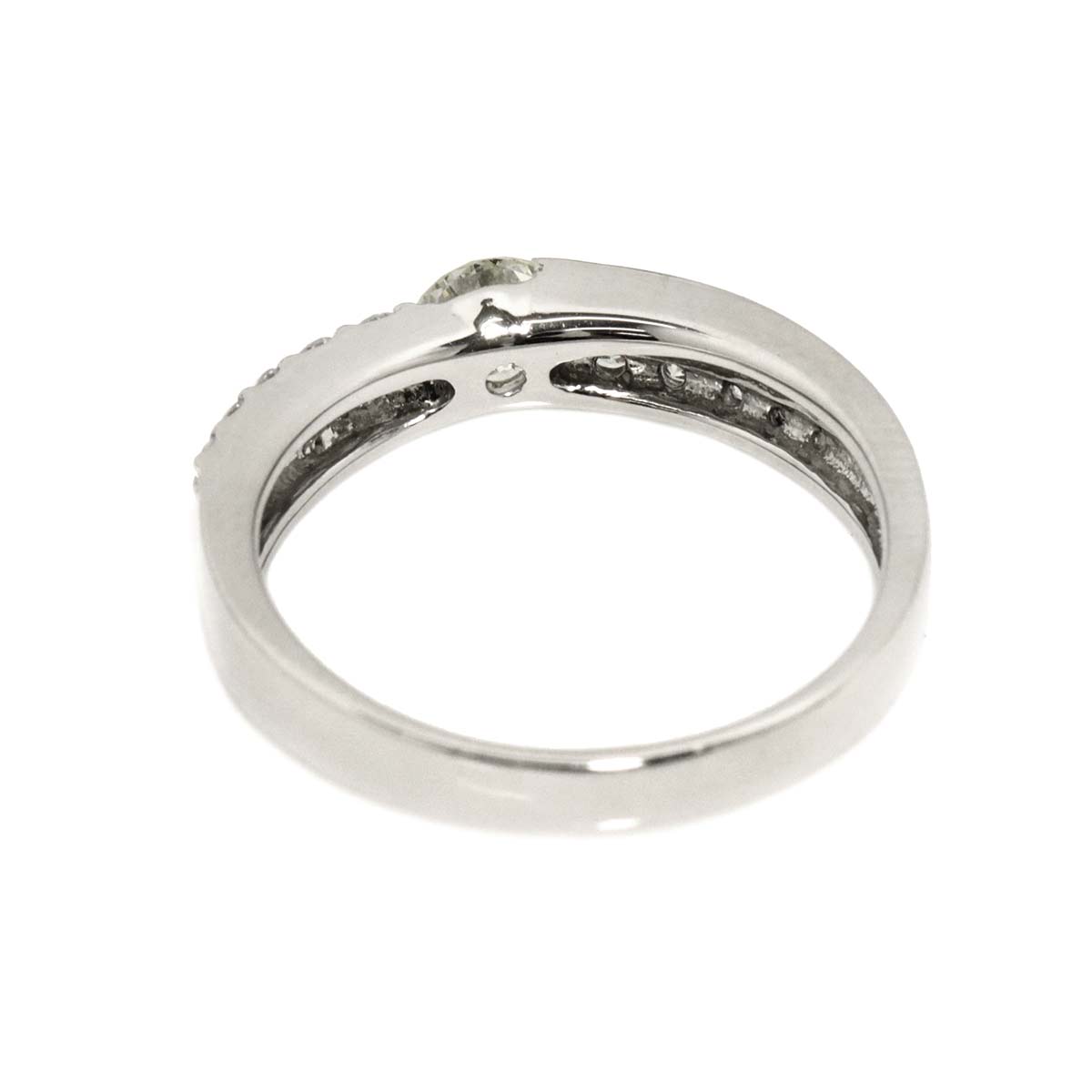Diamond 0.36ct/0.20ct Ring Pt Platinum size5.5-5.75(US)