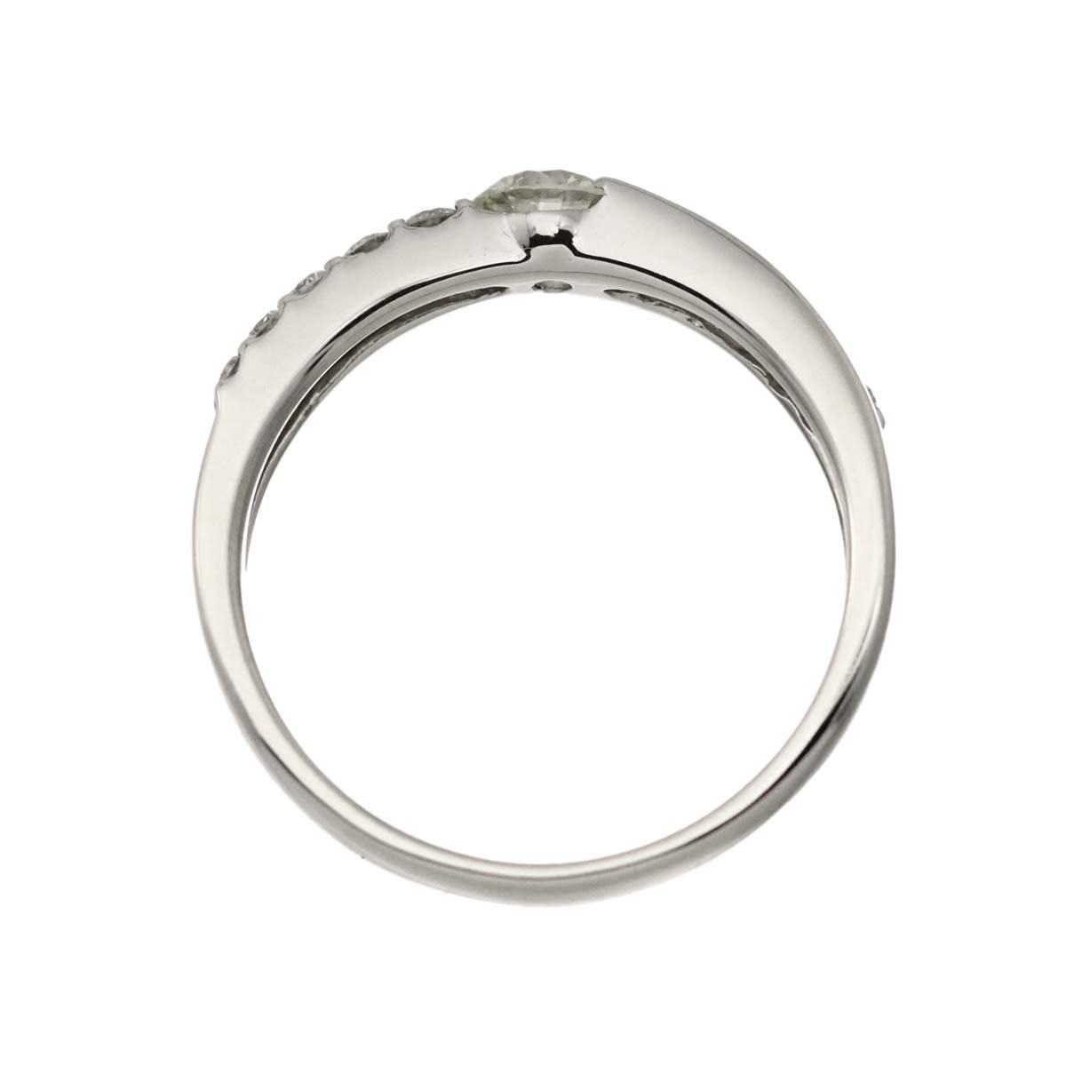 Diamond 0.36ct/0.20ct Ring Pt Platinum size5.5-5.75(US)