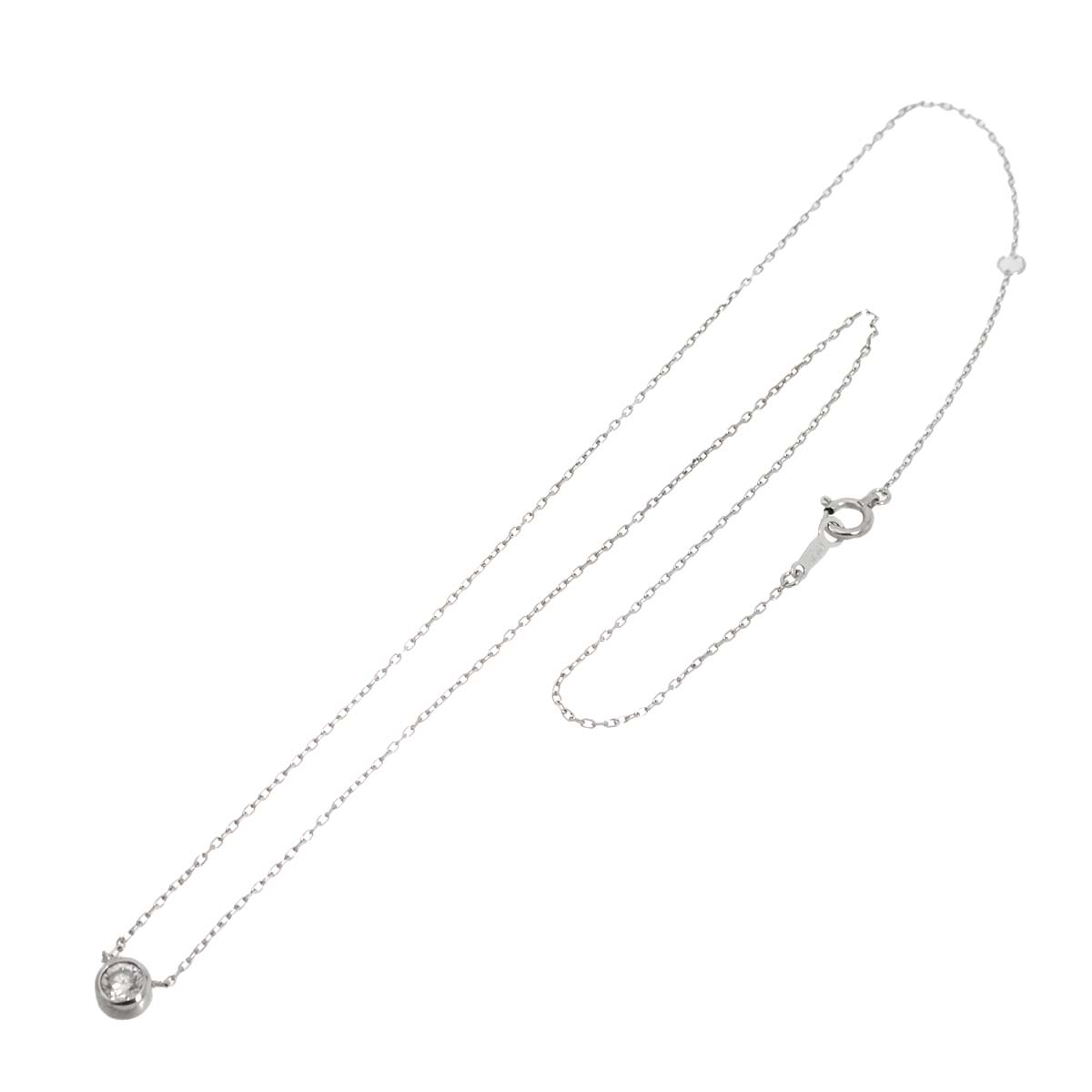 Diamond 0.20ct Necklace 18K WG White Gold 750