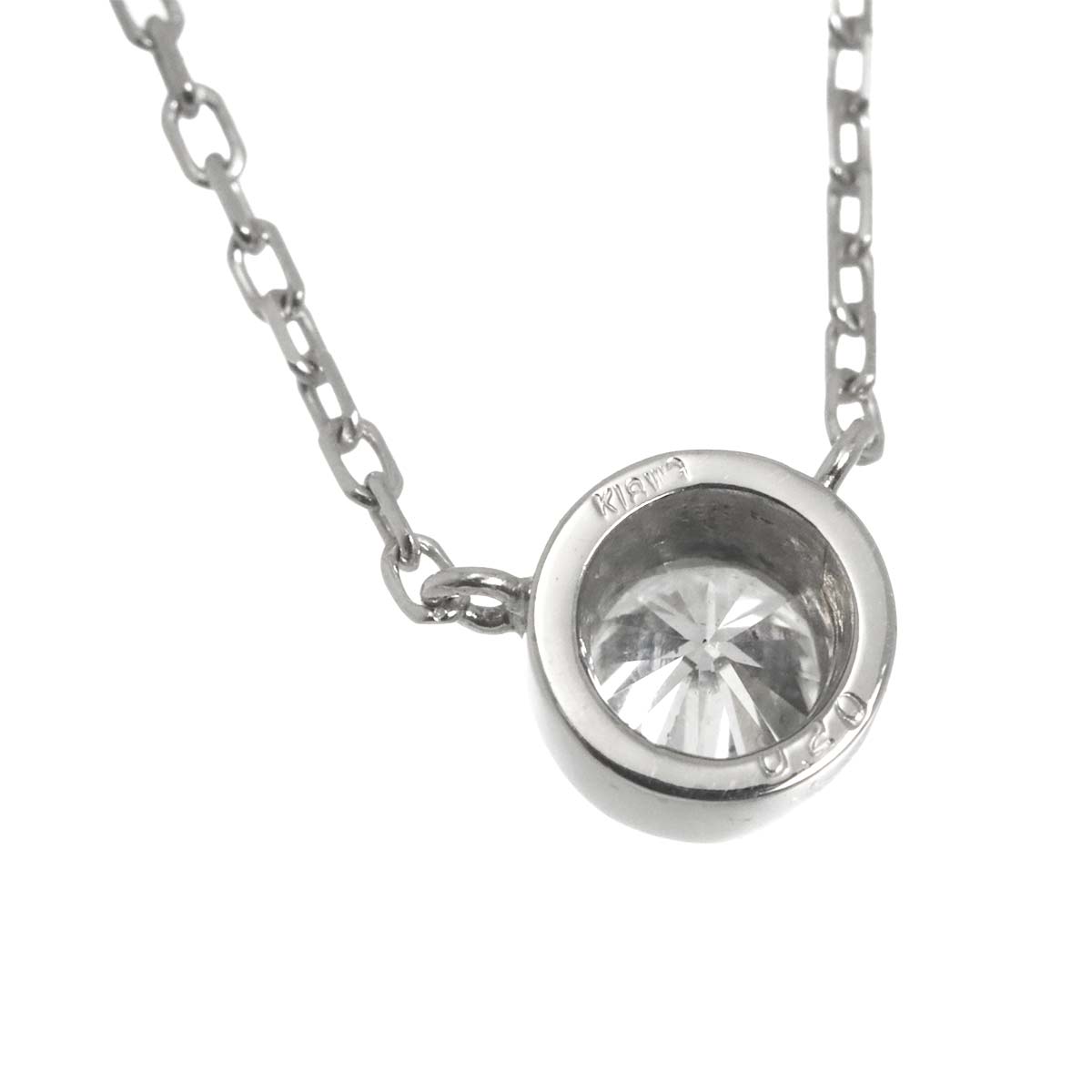 Diamond 0.20ct Necklace 18K WG White Gold 750