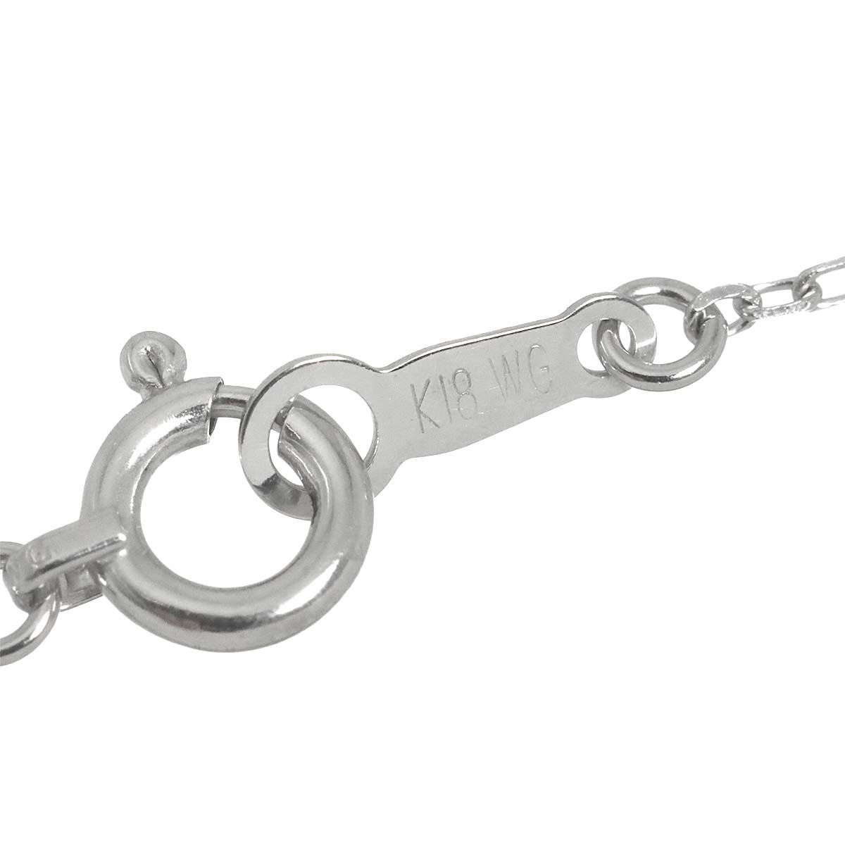 Diamond 0.20ct Necklace 18K WG White Gold 750