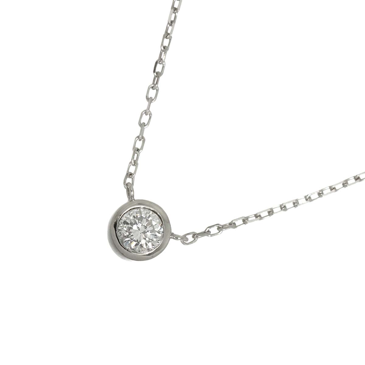Diamond 0.20ct Necklace 18K WG White Gold 750