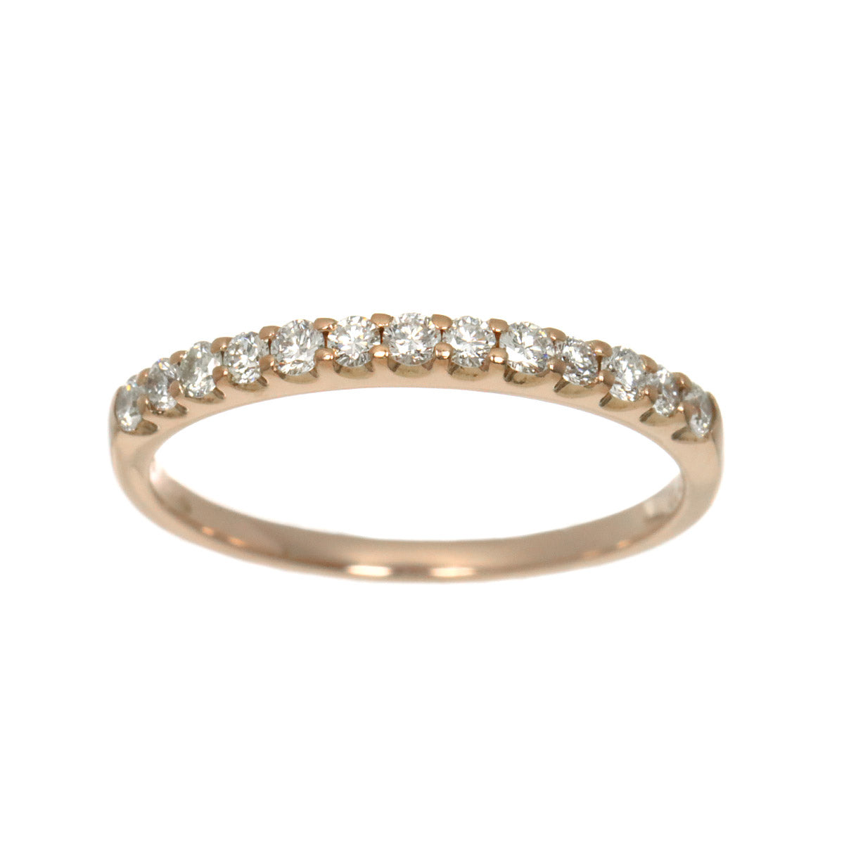 Diamond 0.23ct Ring 18K K18 PG 750 size4.75-5(US)