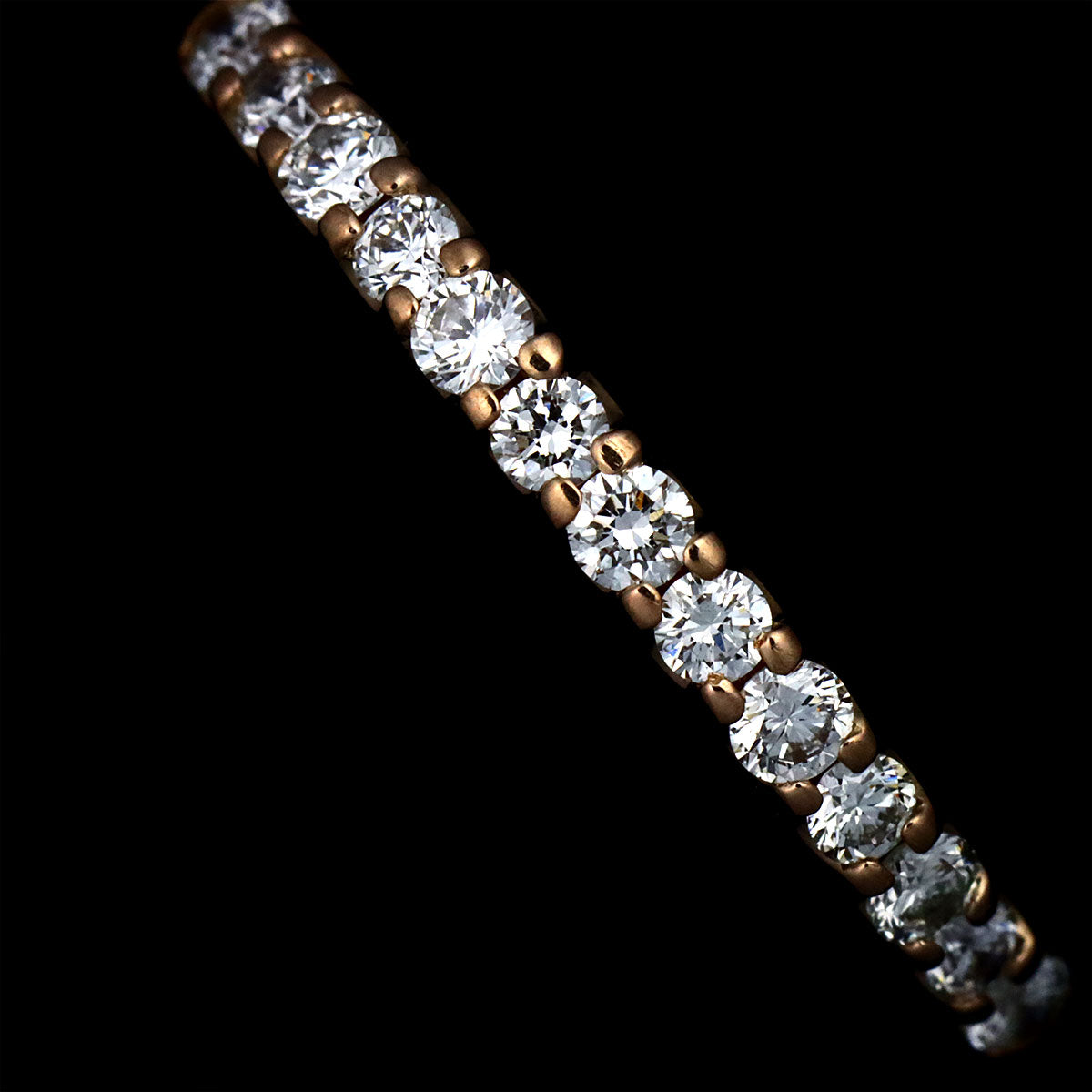 Diamond 0.23ct Ring 18K K18 PG 750 size4.75-5(US)
