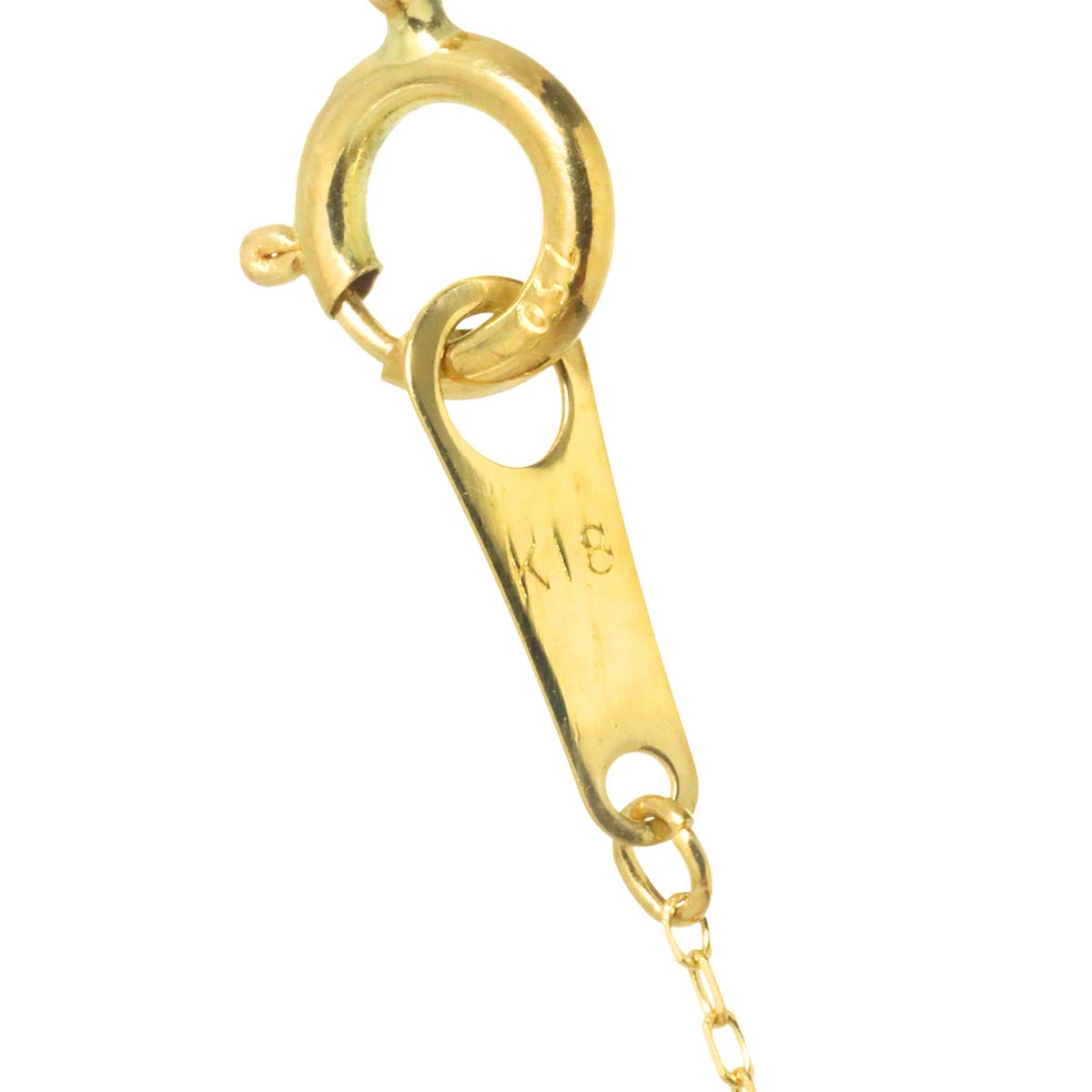 Diamond 0.30ct Necklace 18K YG Yellow Gold 750