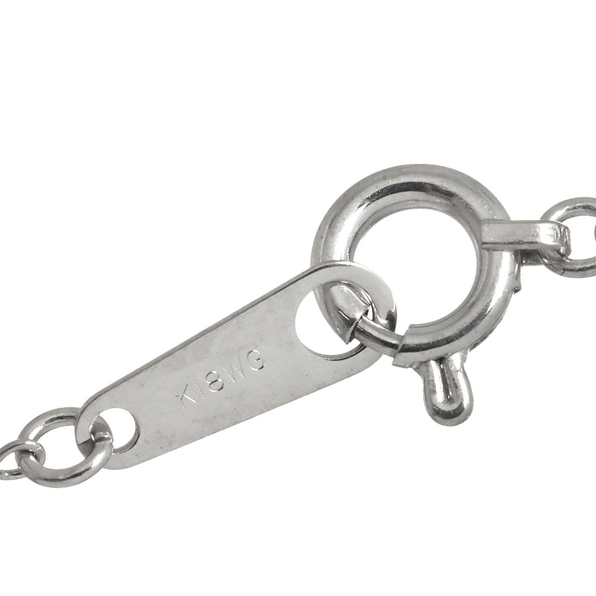 Diamond 0.30ct Necklace 18K WG White Gold 750