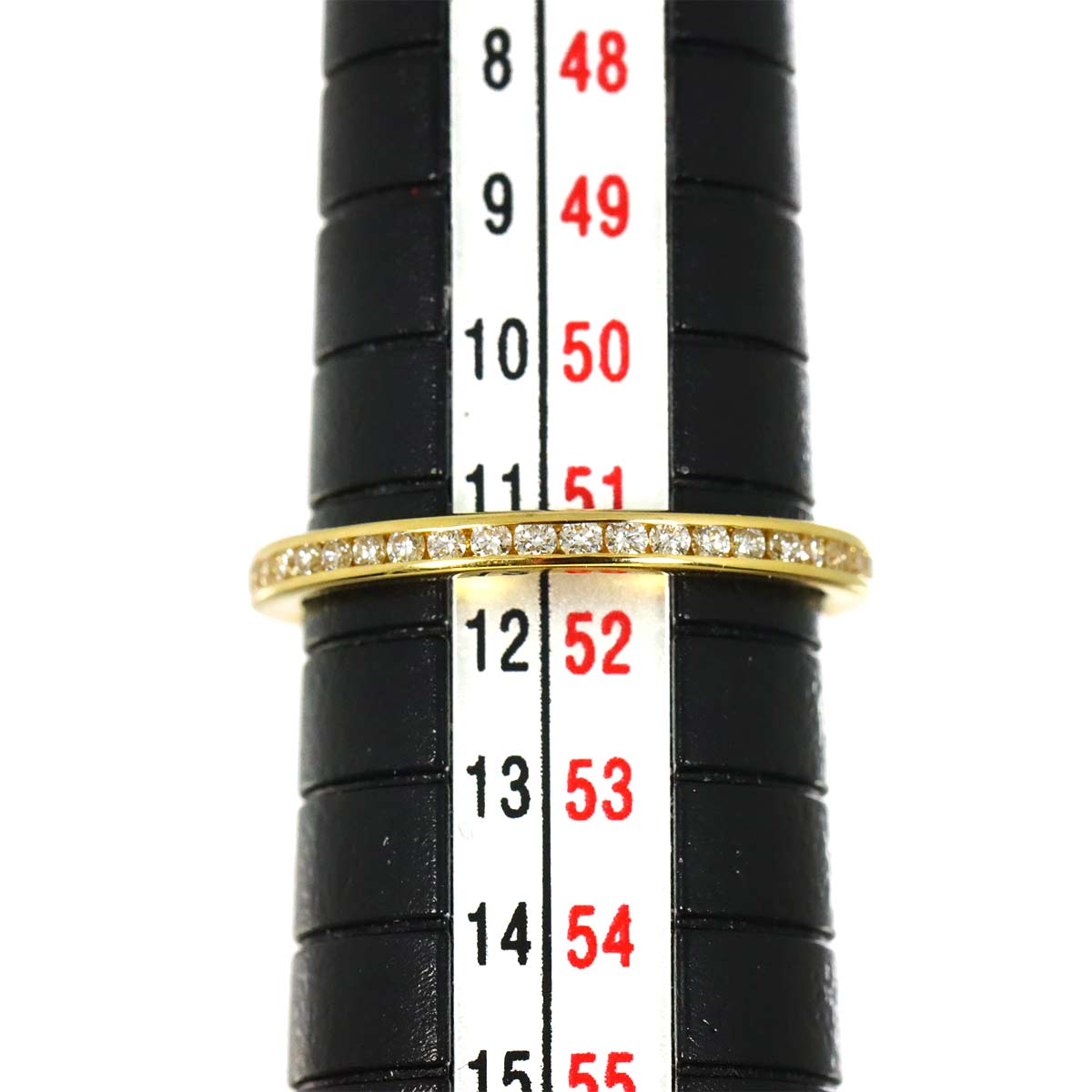 Diamond 0.18ct Ring 18K YG Yellow Gold 750 Size5.5-5.75(US)