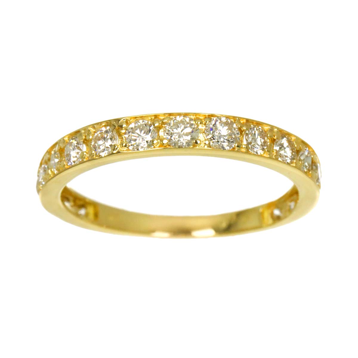 Diamond 0.50ct Ring 18K YG Yellow Gold 750 size5.25(US)