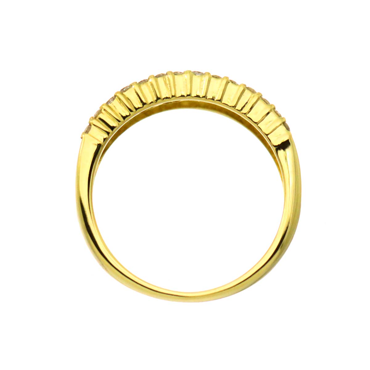 Diamond 0.50ct Ring 18K YG Yellow Gold 750 size2.75-3(US)