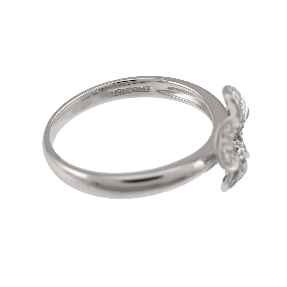 Diamond 0.17ct Ring 18K WG 750 Size6.25-6.5(US)