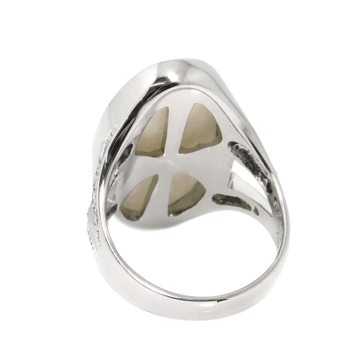 Opal Diamond 0.272ct Ring Pt Platinum size5.5-5.75(US)