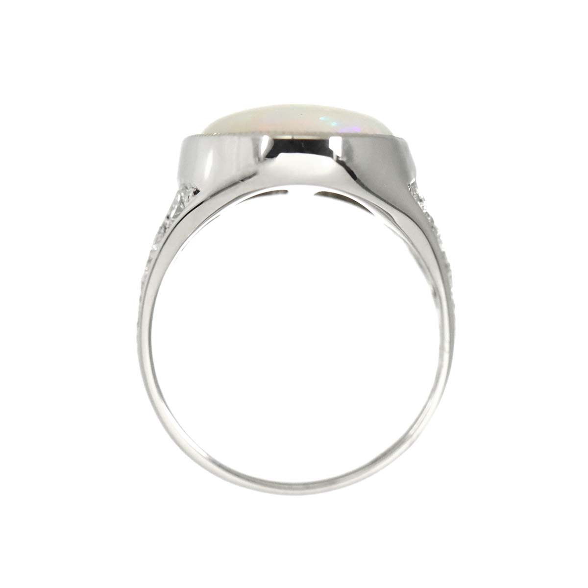 Opal Diamond 0.272ct Ring Pt Platinum size5.5-5.75(US)