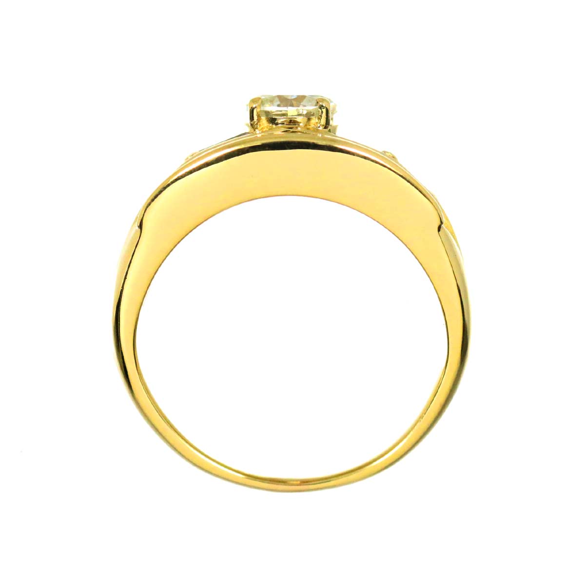 Diamond 0.703ct/1.03ct Ring 18K YG 750 Size6.25-6.5(US)