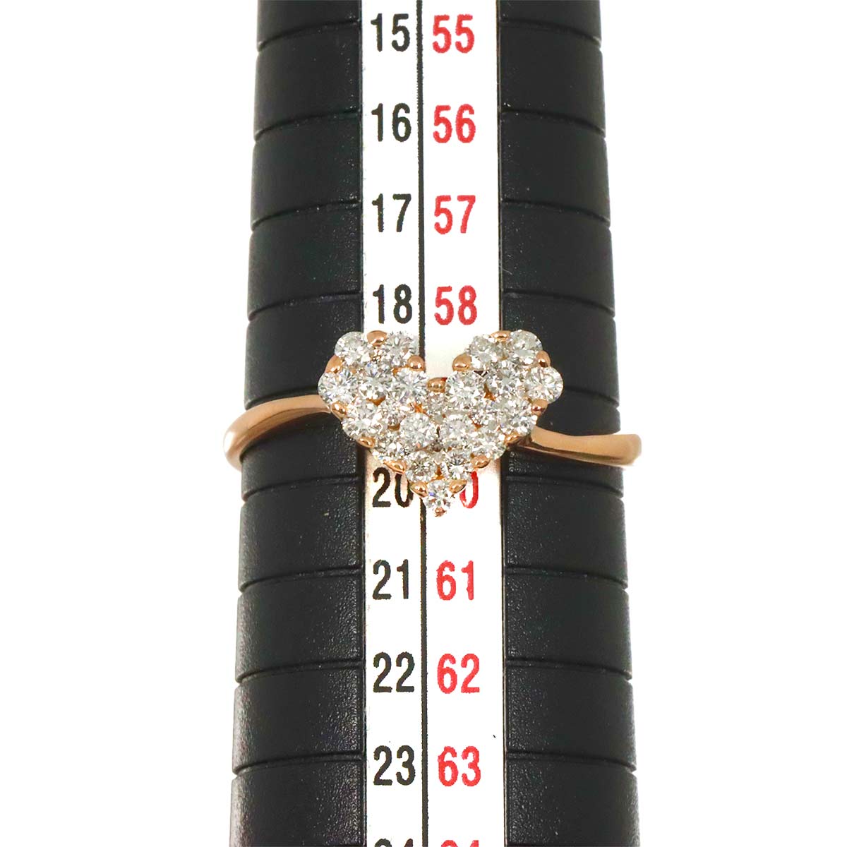 Diamond 0.50ct Ring 18K PG Pink Gold 750 Size8.75(US)