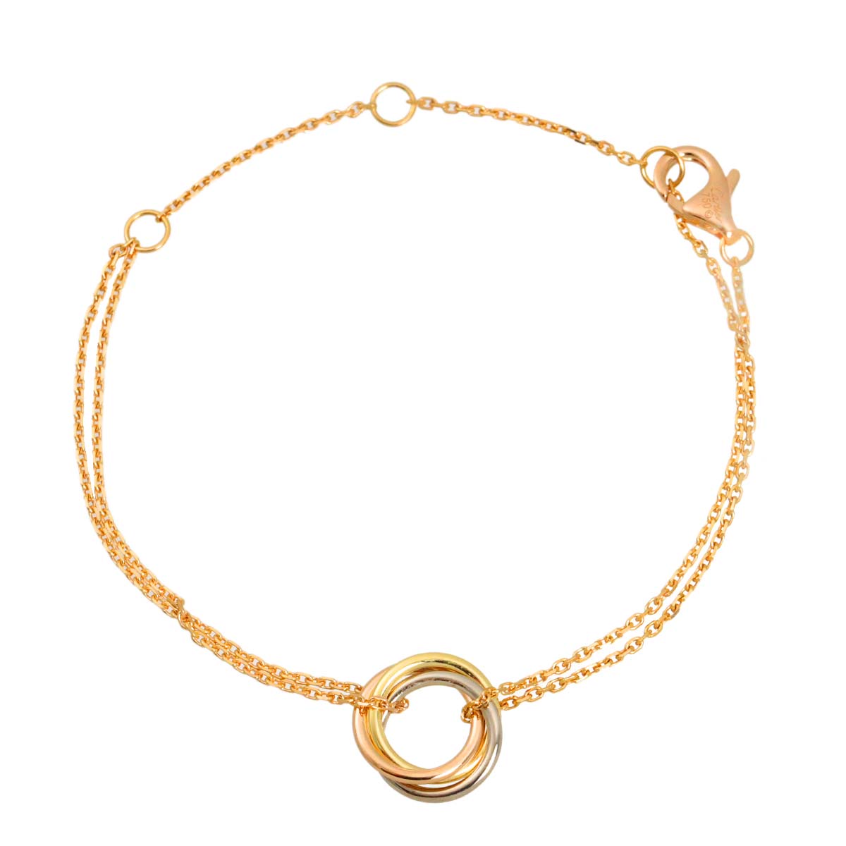 Trinity Bracelet 18K YG WG PG 750