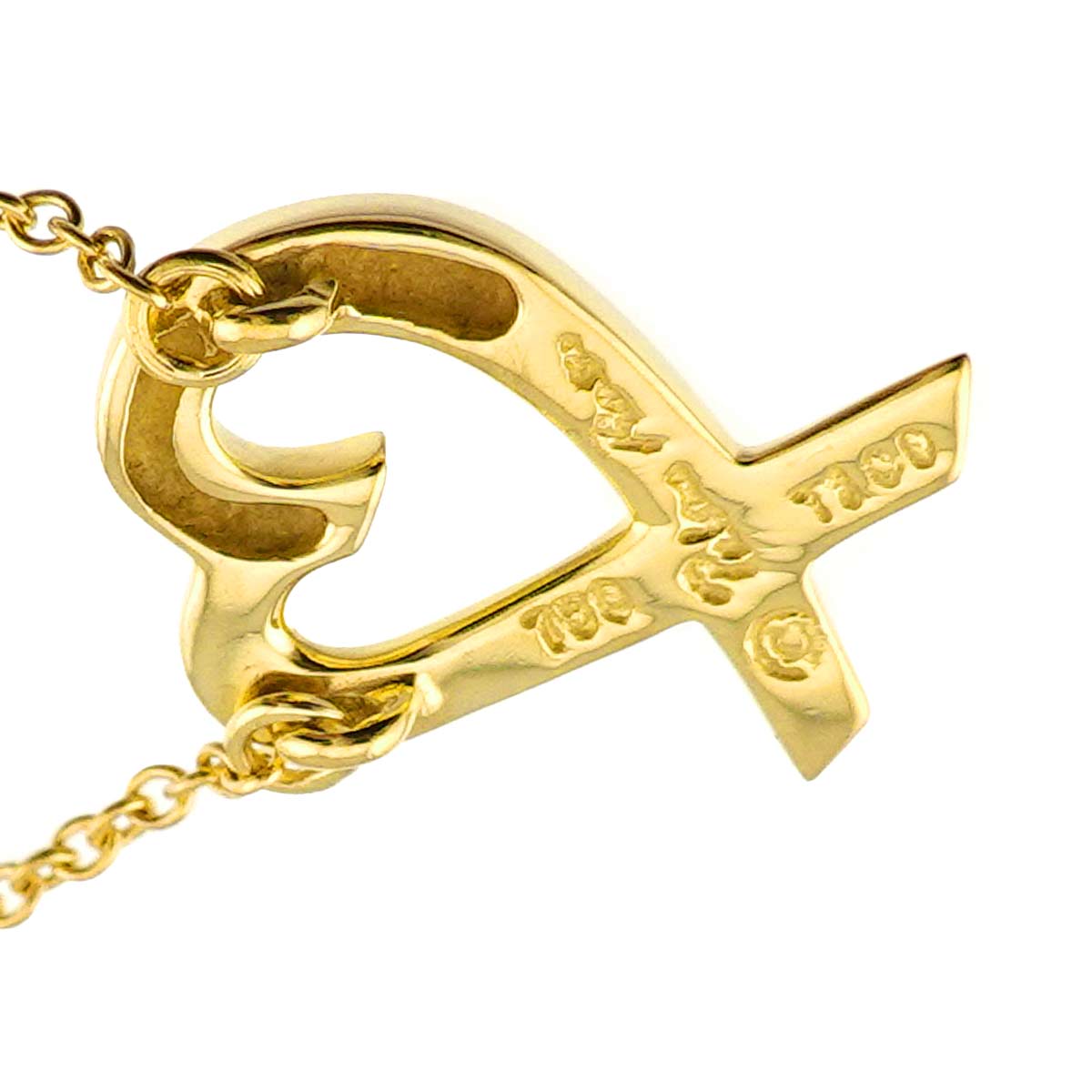Loving Heart Necklace 18K Yellow Gold 750