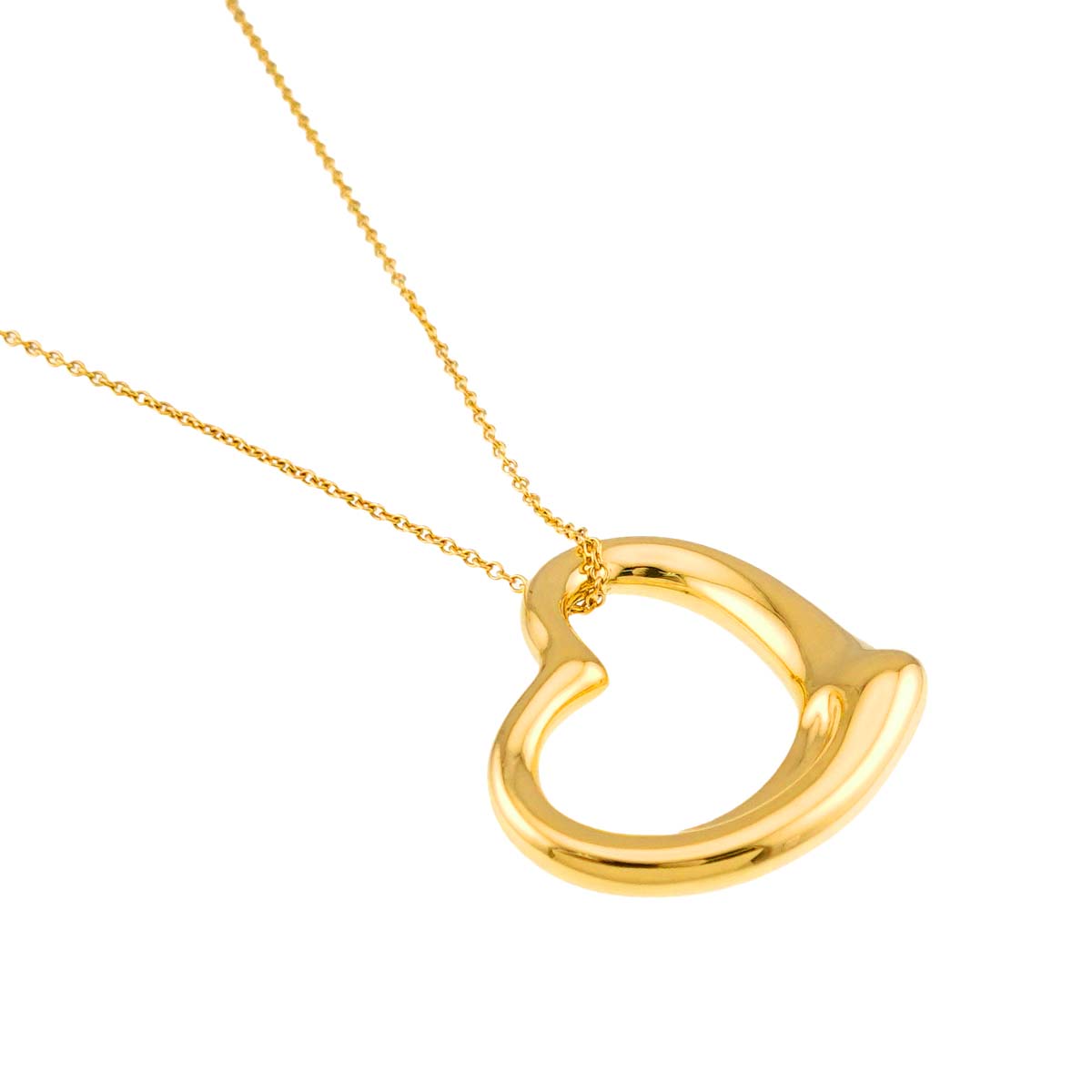 Open Heart Necklace 18K Yellow Gold 750