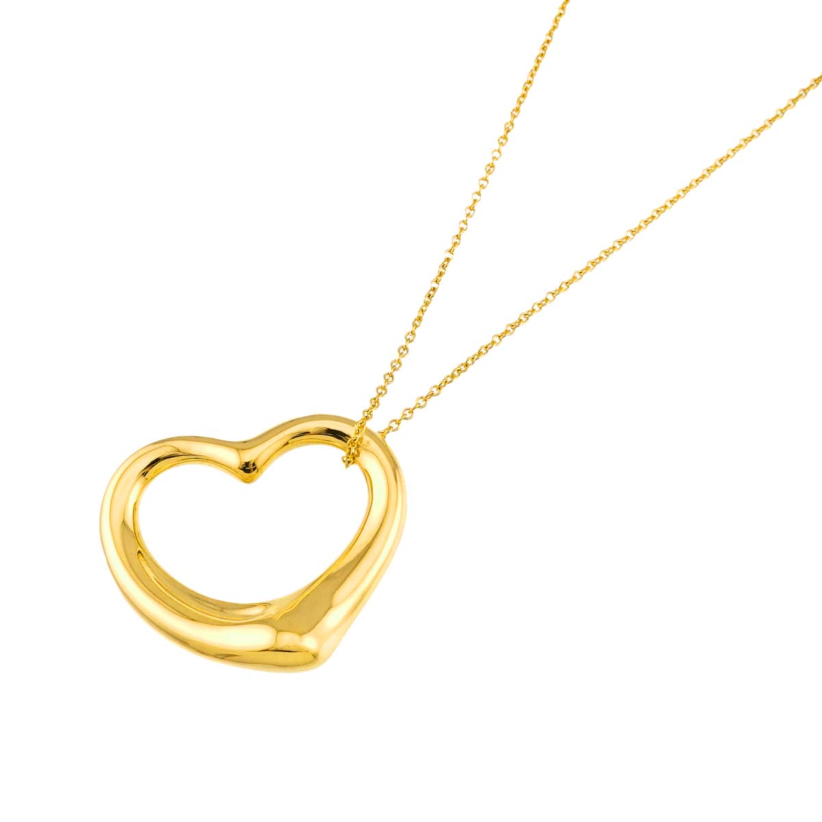 Open Heart Necklace 18K Yellow Gold 750