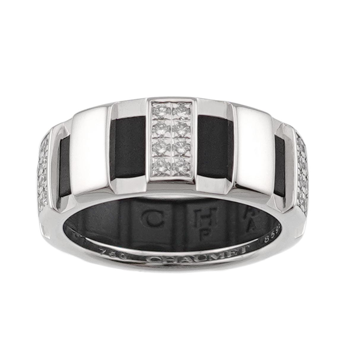 Classone Diamond Ring 18K K18 WG 750 Rubber Size50 5.25(US)
