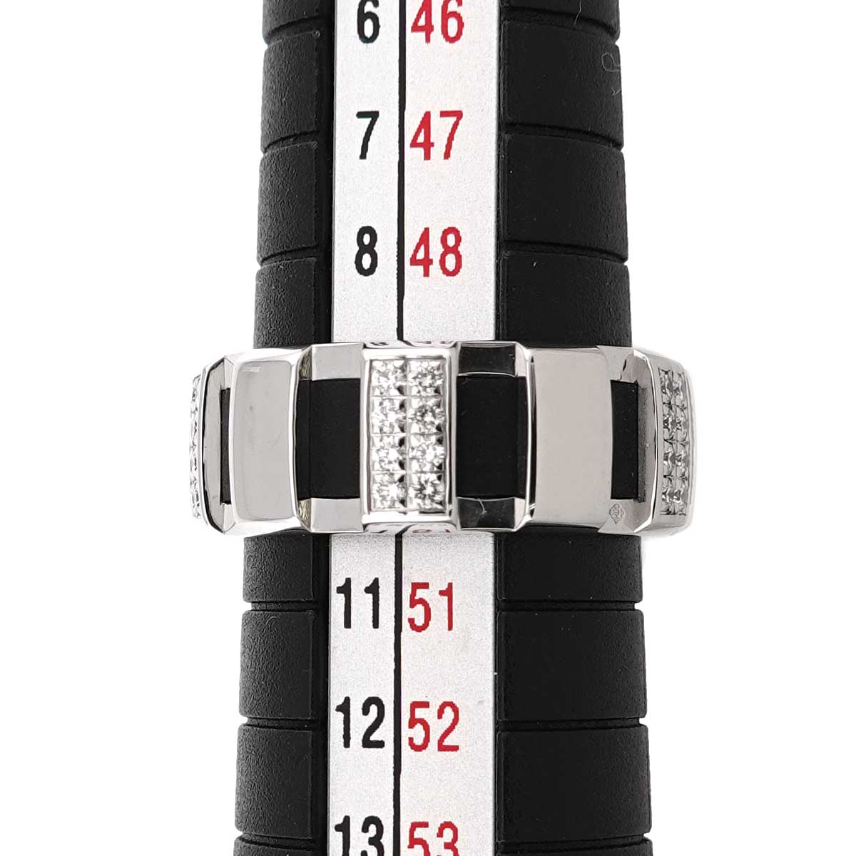 Classone Diamond Ring 18K K18 WG 750 Rubber Size50 5.25(US)