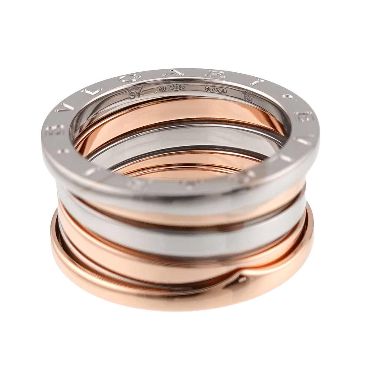 B-ZERO1 Perfect Mistake Ring 18K WG PG 750 Size57 7.5(US)