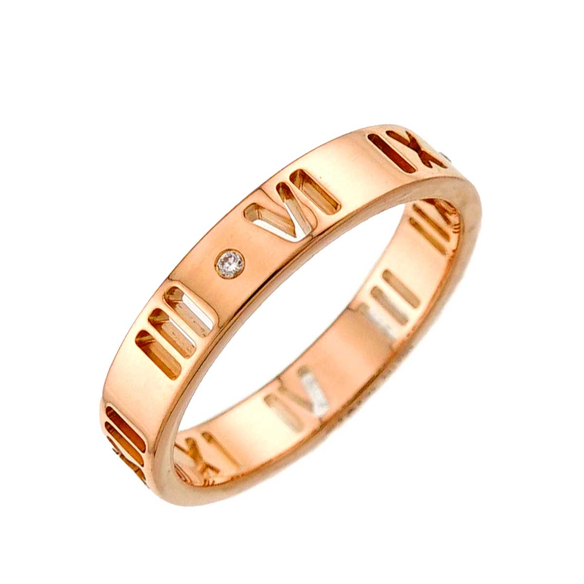 Atlas Ring Diamond 18K PG Pink Gold 750 Size5-5.25(US)