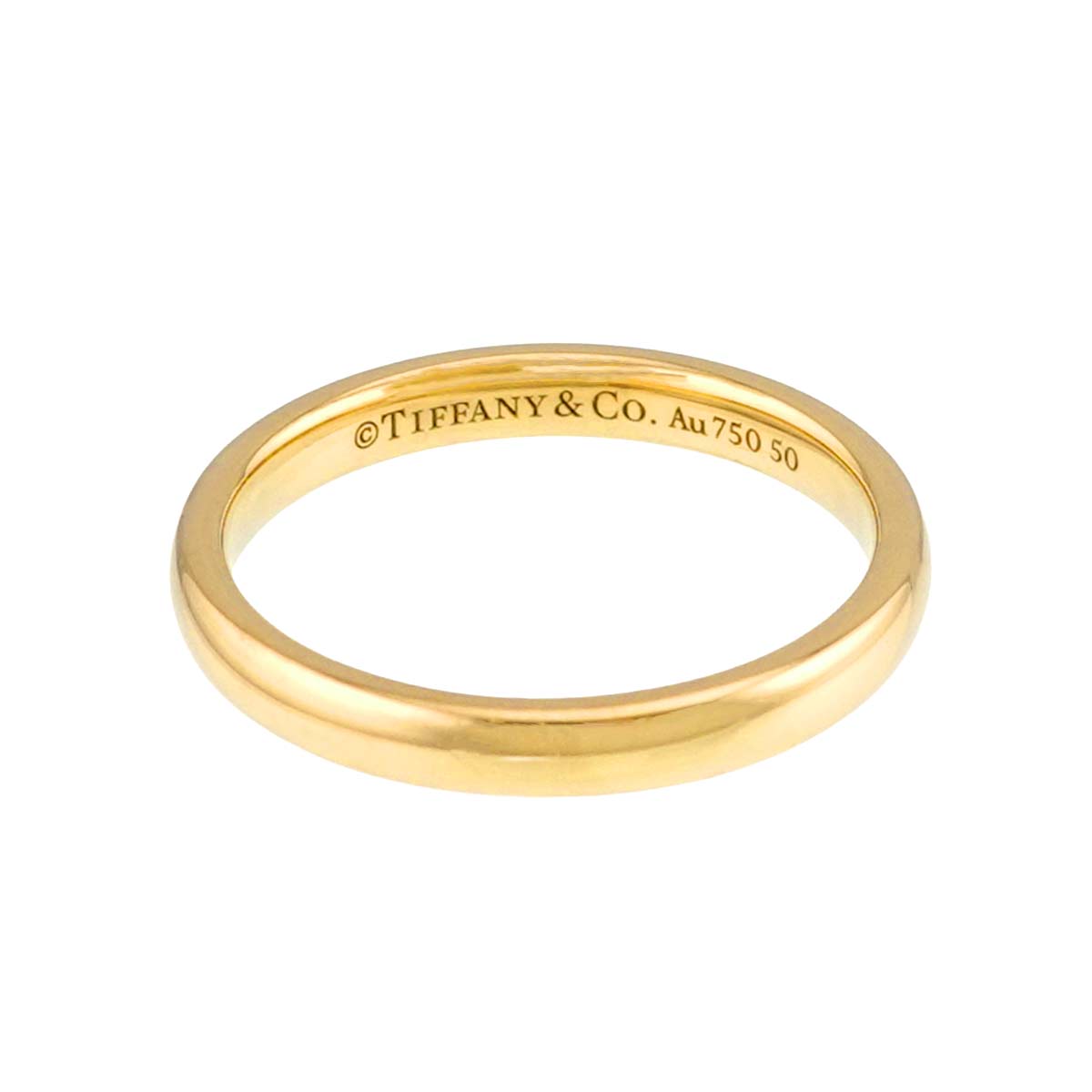 Stacking Band Ring 18K Yellow Gold 750 Size4.5(US)