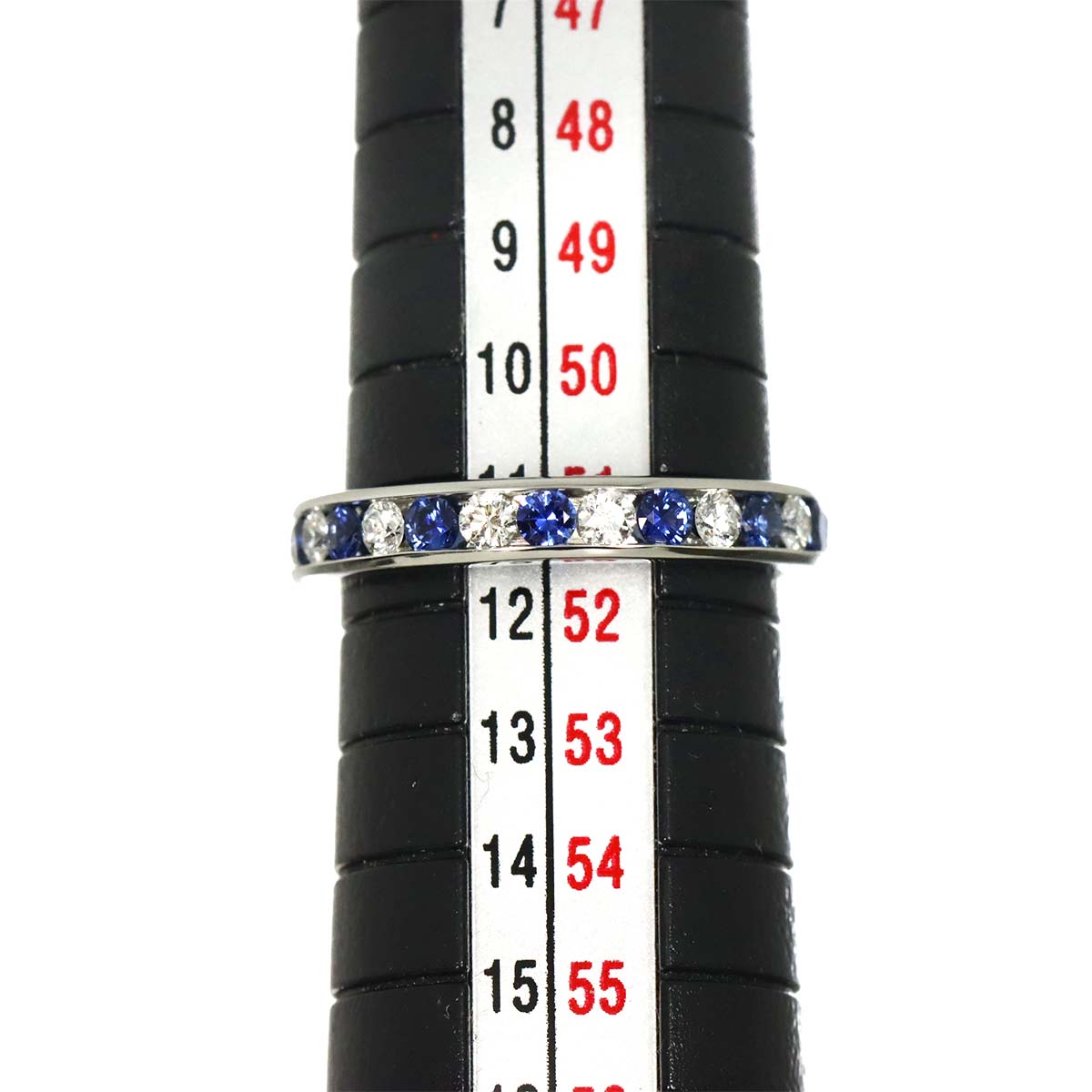Sapphire Diamond Ring Pt size5.75-6(US)